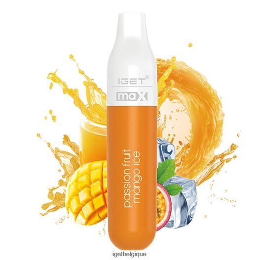 IGET stocker max - 2300 bouffées 02064T620 glace à la mangue et aux fruits de la passion