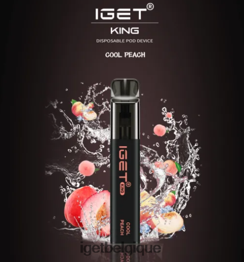 IGET vente en gros king - 2600 bouffées 02064T498 pêche fraîche