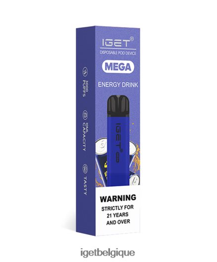 IGET vape rabais méga 02064T128 boisson énergisante