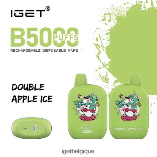 IGET vente en gros b5000 02064T315 glace double aux pommes