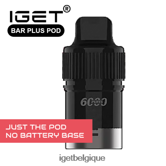 IGET vape sale bar plus - pod uniquement - ananas banane - 6000 bouffées (sans base de batterie) 02064T677 seulementananas banane